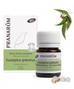 Eucalyptus globuleux feuilles- Perles d'huile essentielle BIO, 60 perles
